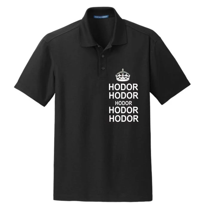 Keep Calm Hodor Dry Zone Grid Performance Polo