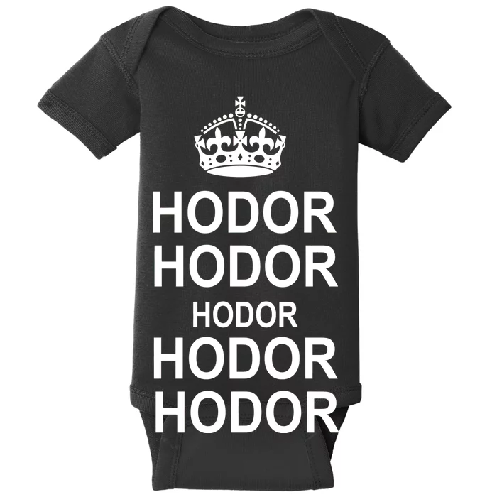 Keep Calm Hodor Baby Bodysuit