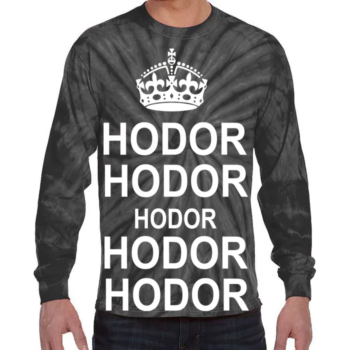 Keep Calm Hodor Tie-Dye Long Sleeve Shirt