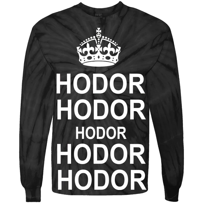 Keep Calm Hodor Tie-Dye Long Sleeve Shirt