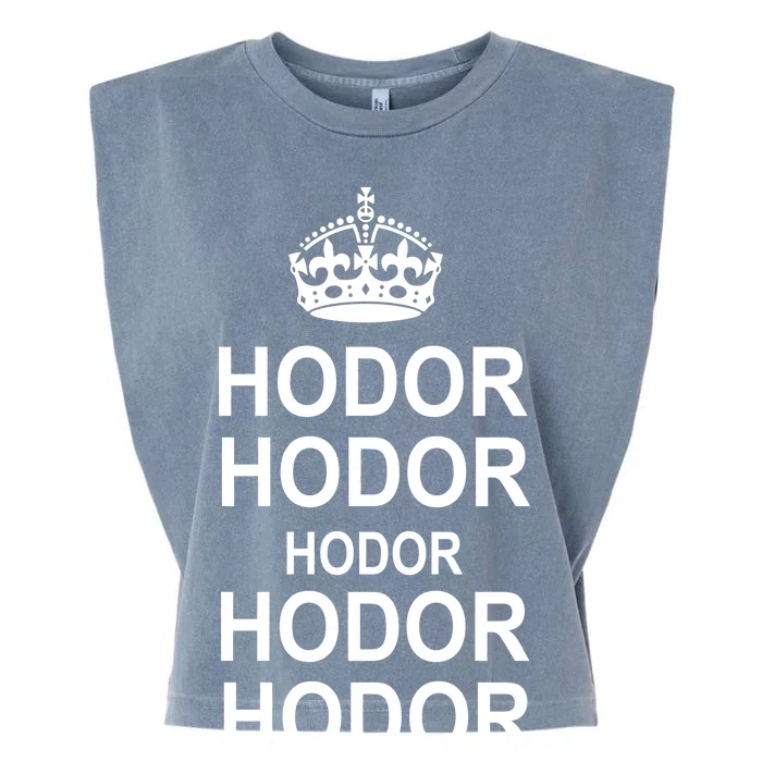 Keep Calm Hodor Garment-Dyed Women's Muscle Tee