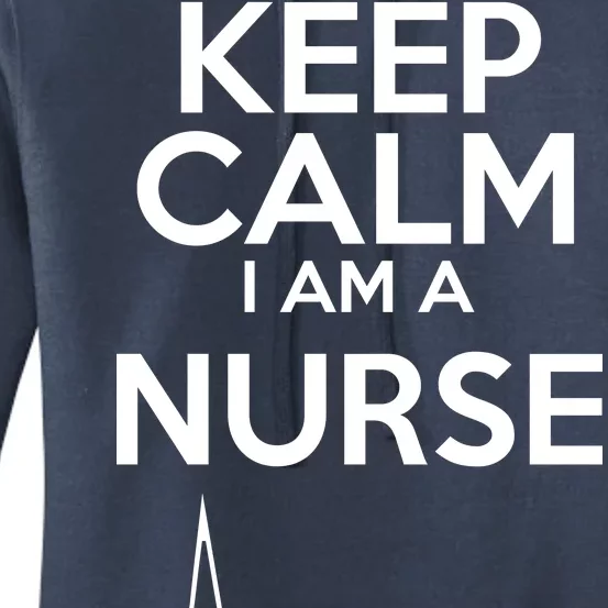 Keep Calm I Am A Nurse Pk Not That Calm Women's Pullover Hoodie