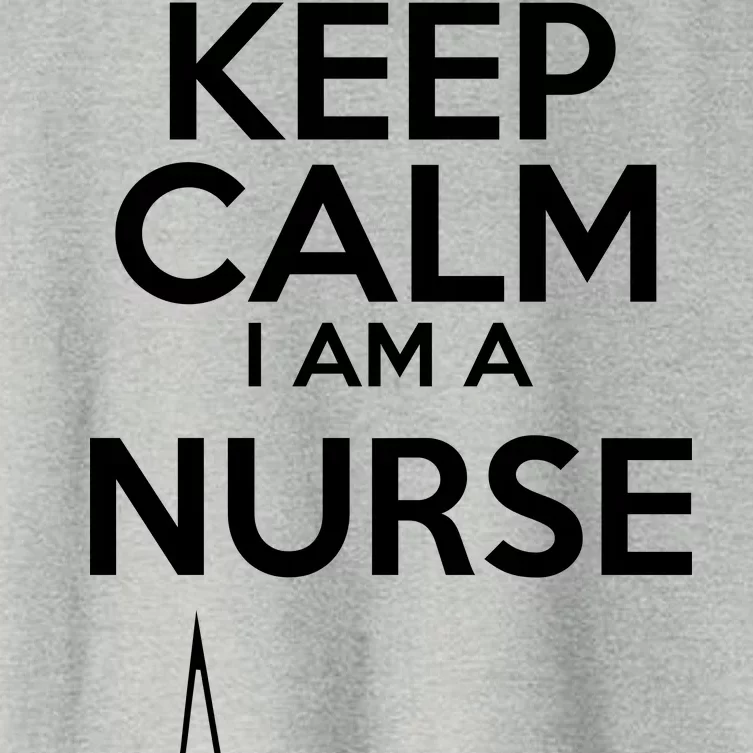 Keep Calm I Am A Nurse Pk Not That Calm Women's Crop Top Tee