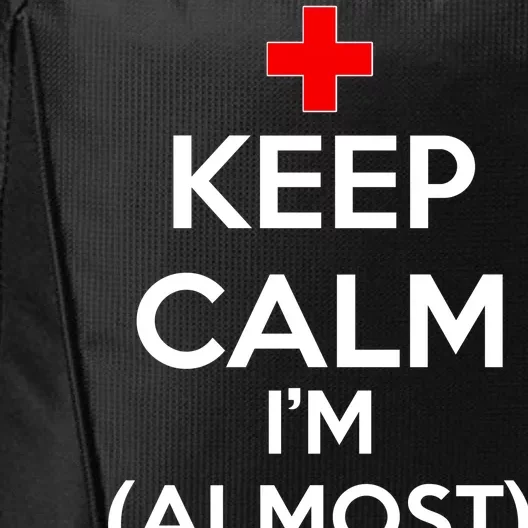 Keep Calm I'm Almost A Nurse City Backpack