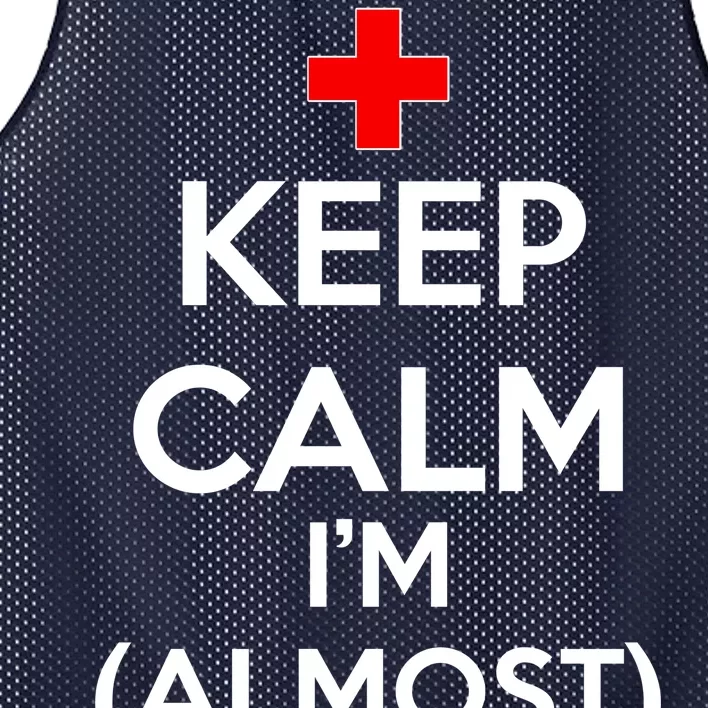 Keep Calm I'm Almost A Nurse Mesh Reversible Basketball Jersey Tank