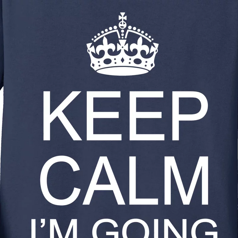 Keep Calm I'm Going to be a Dad Father Kids Long Sleeve Shirt