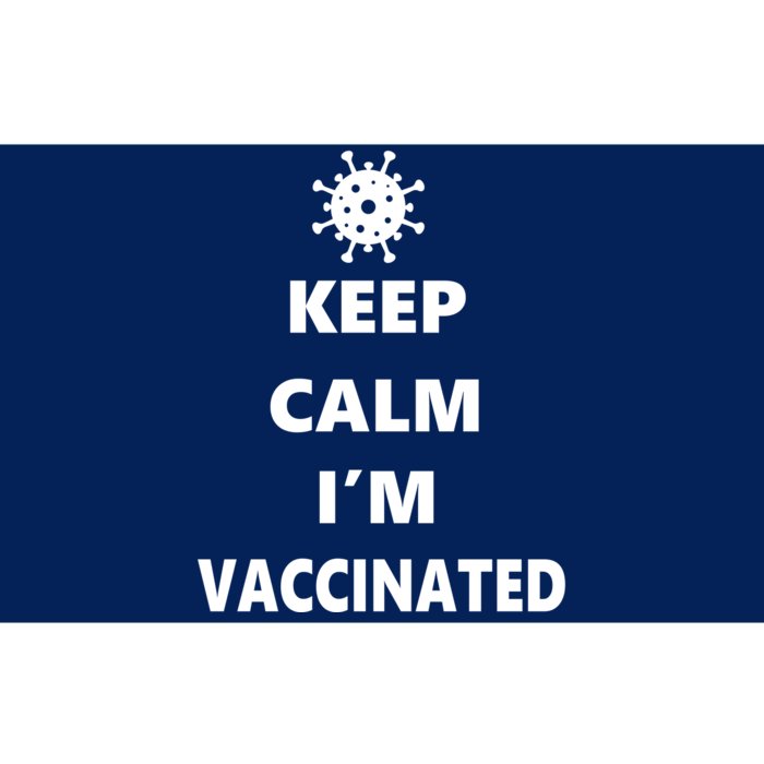 Keep Calm I'm Vaccinated Bumper Sticker