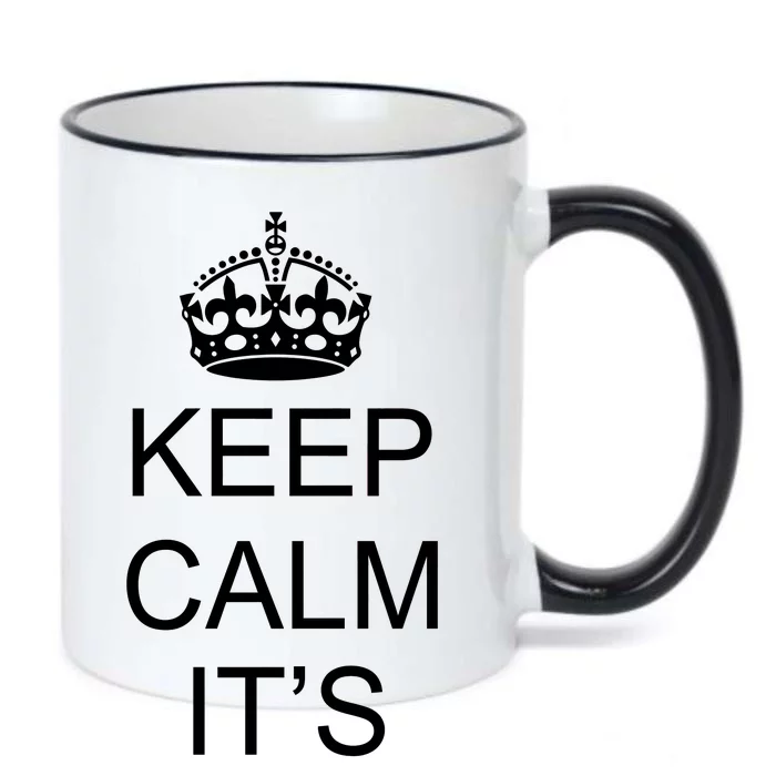 Keep Calm It's A Boy Black Color Changing Mug