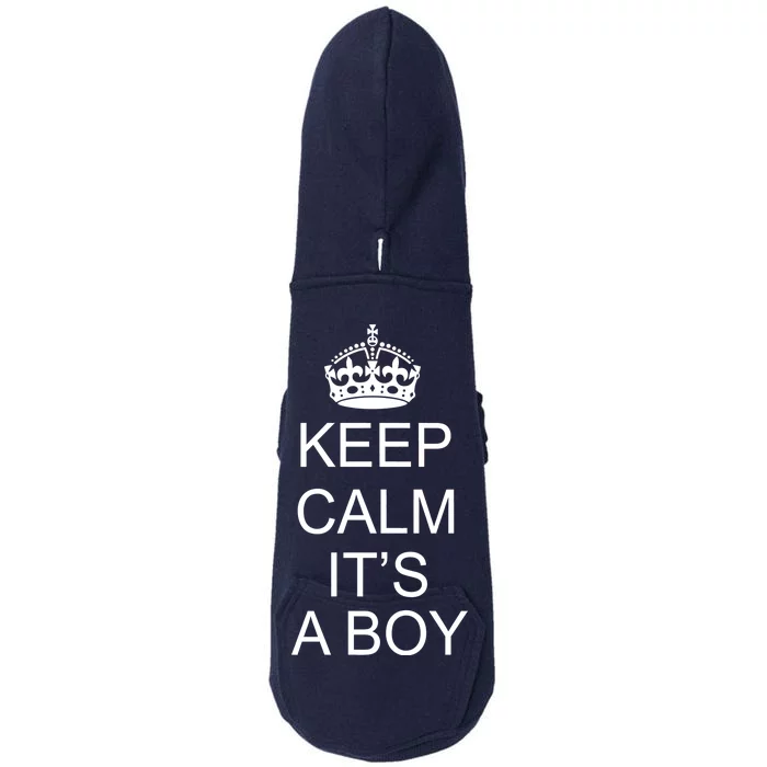 Keep Calm It's A Boy Doggie 3-End Fleece Hoodie