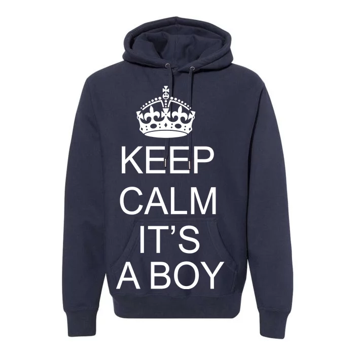 Keep Calm It's A Boy Premium Hoodie