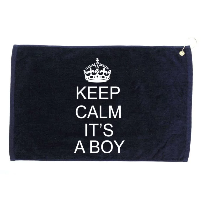 Keep Calm It's A Boy Grommeted Golf Towel