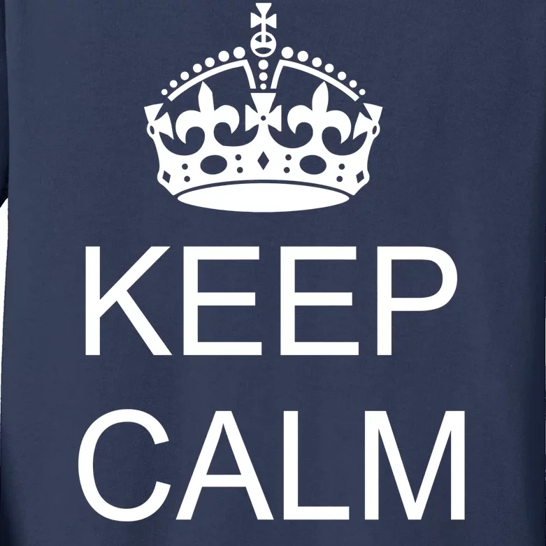 Keep Calm It's A Boy Kids Long Sleeve Shirt