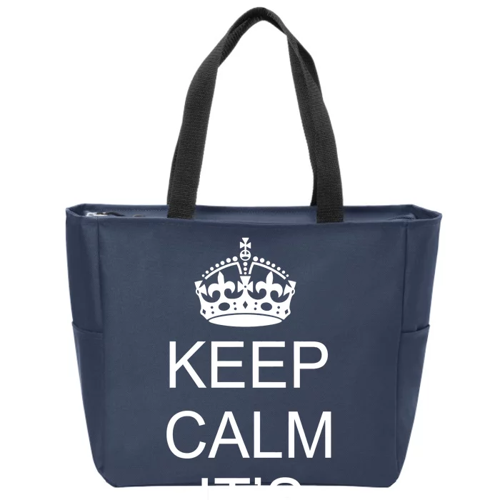 Keep Calm It's A Boy Zip Tote Bag