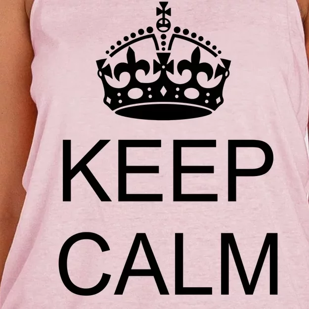 Keep Calm It's A Boy Women's Knotted Racerback Tank