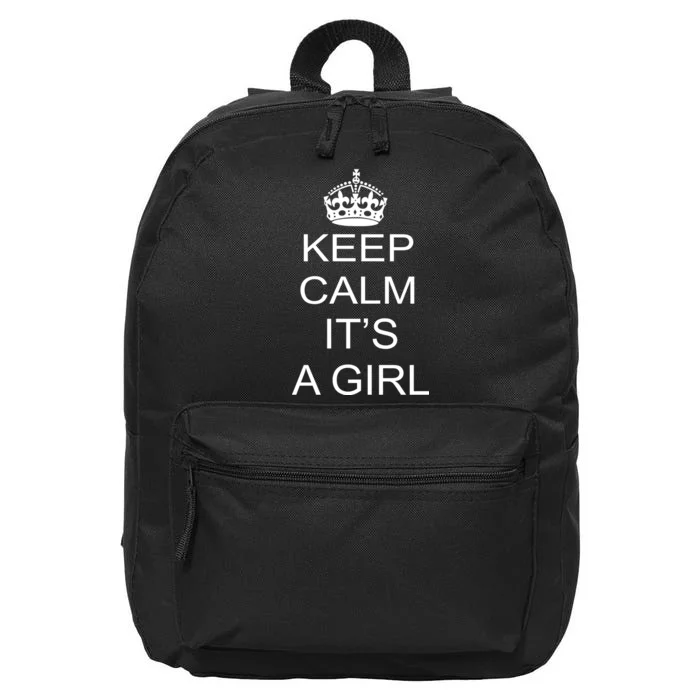 Keep Calm It's A Girl 16 in Basic Backpack