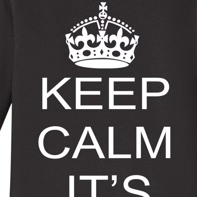 Keep Calm It's A Girl Baby Long Sleeve Bodysuit