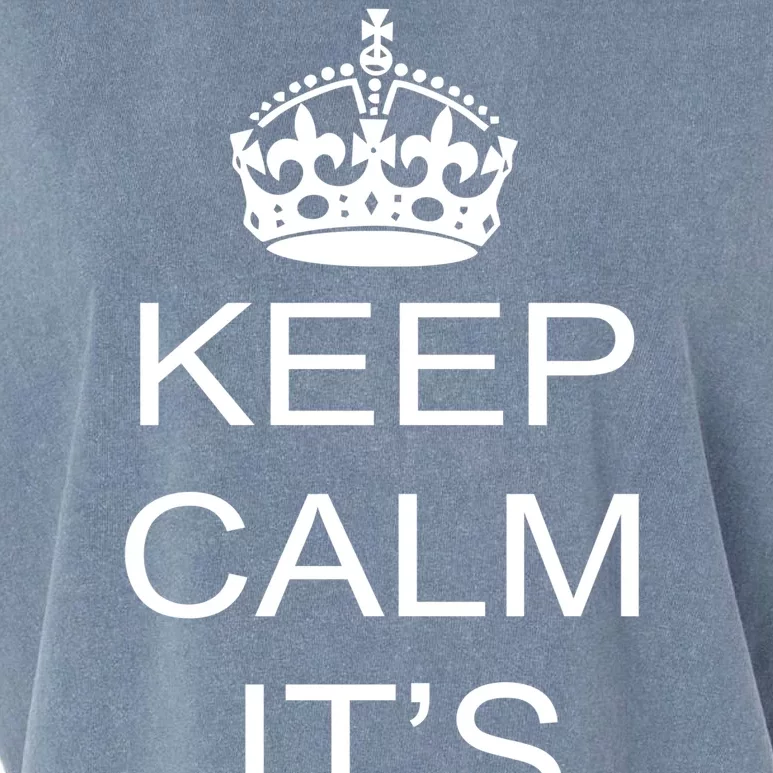 Keep Calm It's A Girl Garment-Dyed Women's Muscle Tee