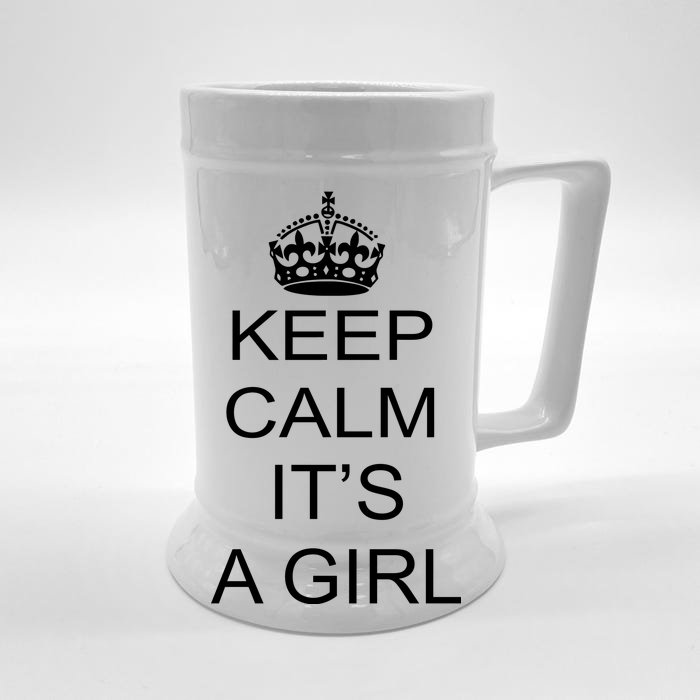 Keep Calm It's A Girl Front & Back Beer Stein