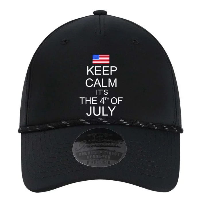 Keep Calm It's The 4th of July USA Flag Performance The Dyno Cap