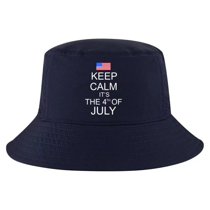 Keep Calm It's The 4th of July USA Flag Cool Comfort Performance Bucket Hat