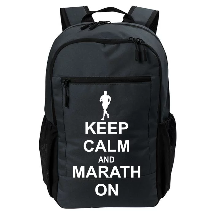 Keep Calm Marathon On Daily Commute Backpack