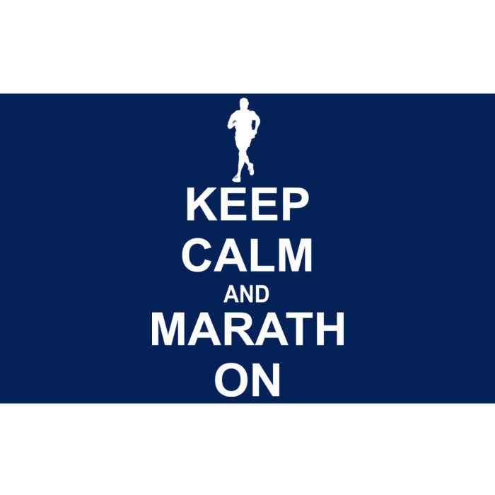 Keep Calm Marathon On Bumper Sticker