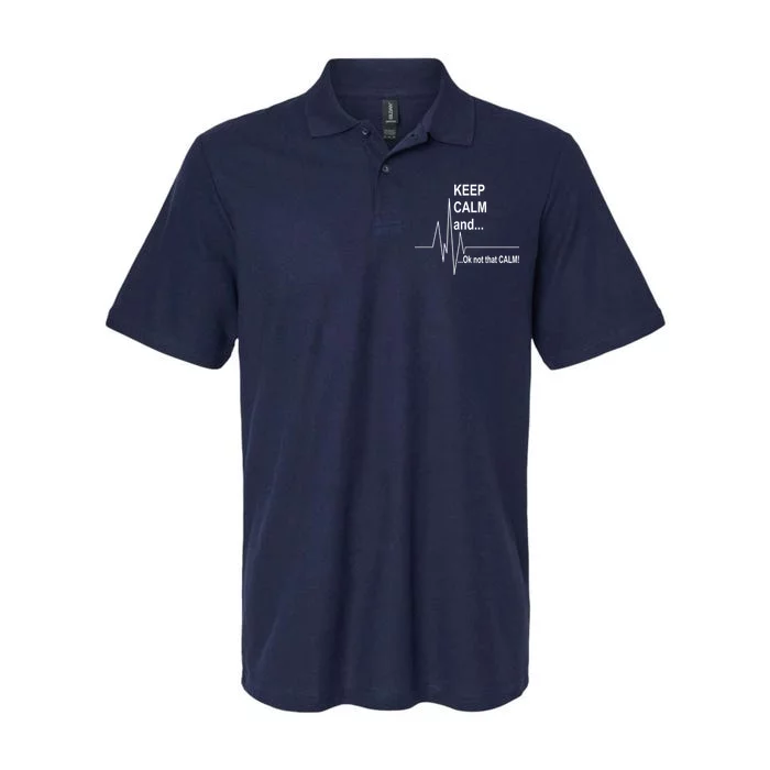 Keep calm Ok Not that calm Softstyle Adult Sport Polo