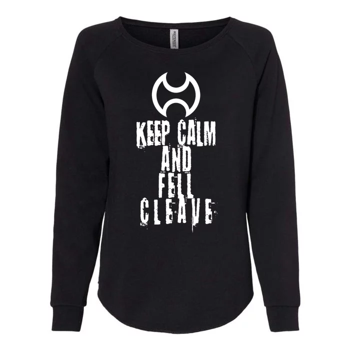 Keep Cam And Fell Cleave FF14 Warrior Womens California Wash Sweatshirt