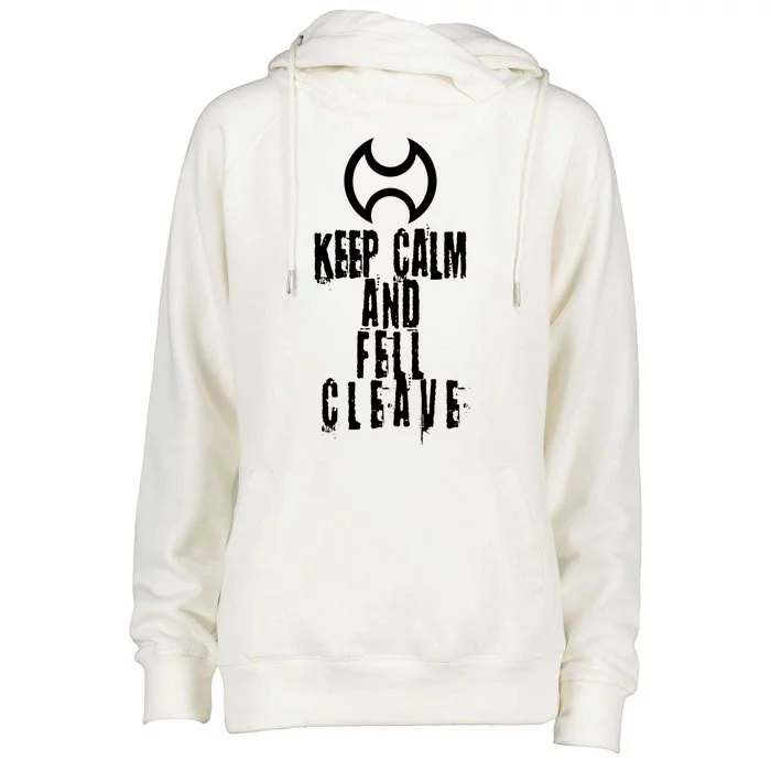 Keep Cam And Fell Cleave FF14 Warrior Womens Funnel Neck Pullover Hood