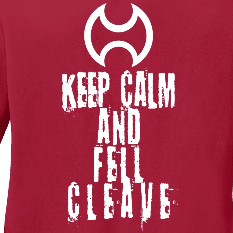 Keep Cam And Fell Cleave FF14 Warrior Ladies Long Sleeve Shirt