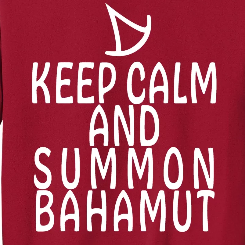 Keep Cam And Summon Bahamut FF14 Summoner Tall Sweatshirt