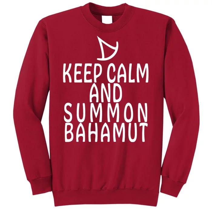 Keep Cam And Summon Bahamut FF14 Summoner Tall Sweatshirt