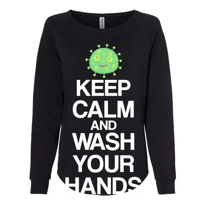 Keep Clam And Wash Your Hands Womens California Wash Sweatshirt