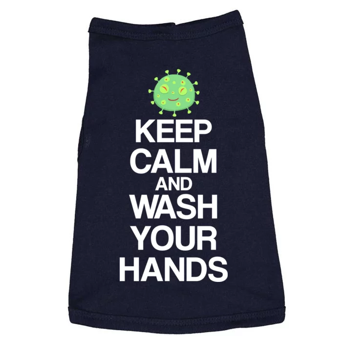 Keep Clam And Wash Your Hands Doggie Tank