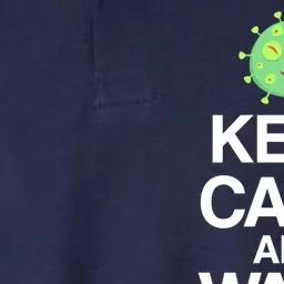 Keep Clam And Wash Your Hands Softstyle Adult Sport Polo