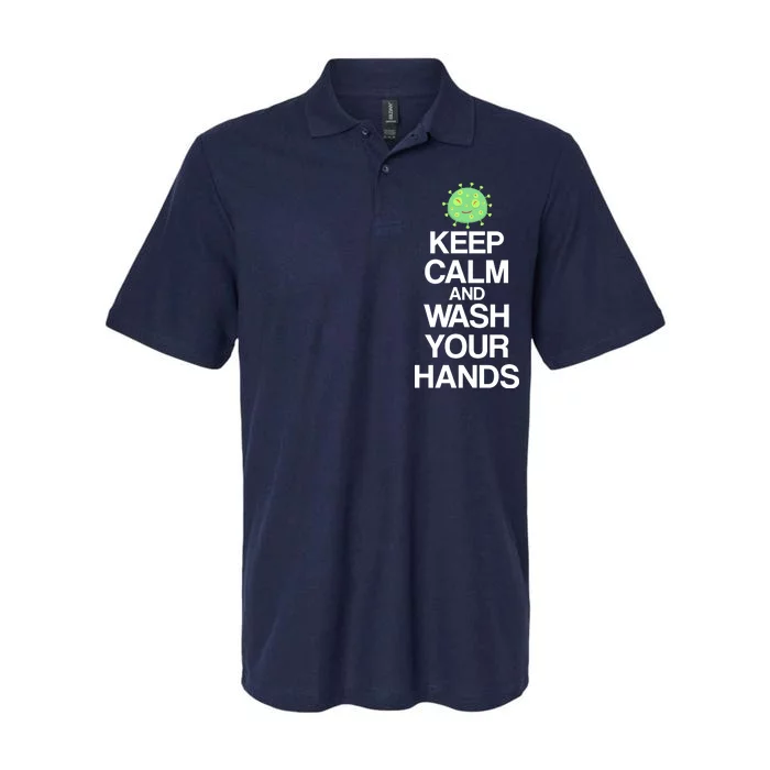 Keep Clam And Wash Your Hands Softstyle Adult Sport Polo