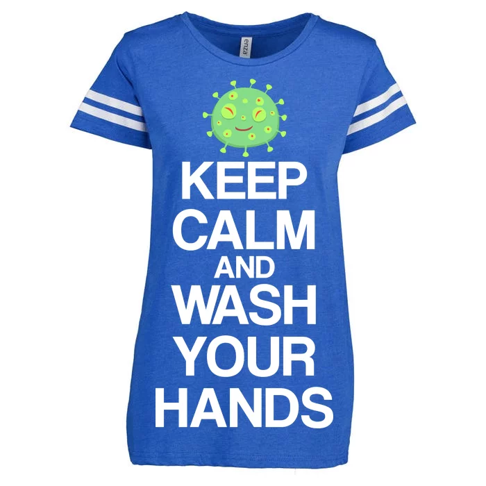 Keep Clam And Wash Your Hands Enza Ladies Jersey Football T-Shirt