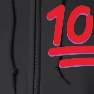 Keep It 100 One Hundred Emoji Full Zip Hoodie