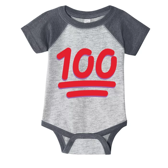 Keep It 100 One Hundred Emoji Infant Baby Jersey Bodysuit