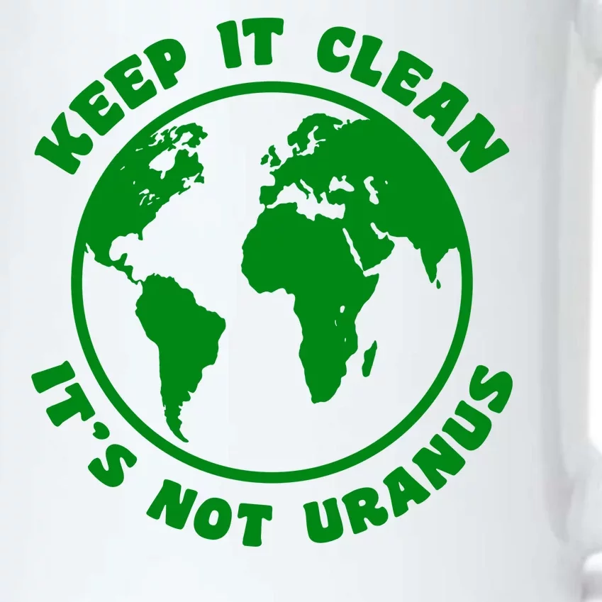 Keep It Clean It's Not Uranus Black Color Changing Mug