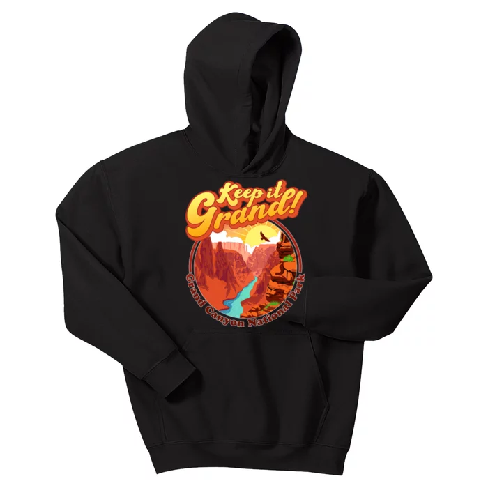 Keep It Grand! Great Canyon National Park Kids Hoodie