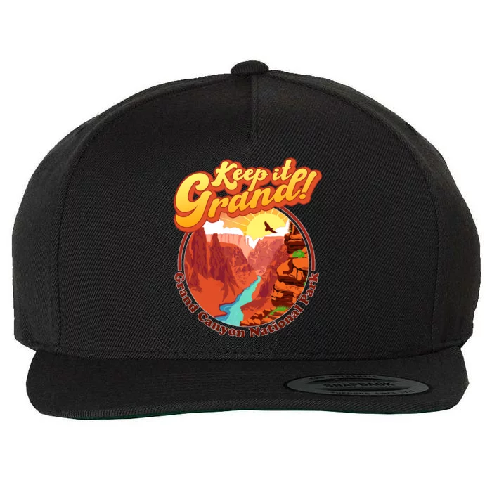 Keep It Grand! Great Canyon National Park Wool Snapback Cap