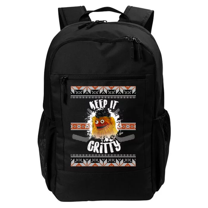 Keep It Gritty Ugly Christmas Sweater Daily Commute Backpack