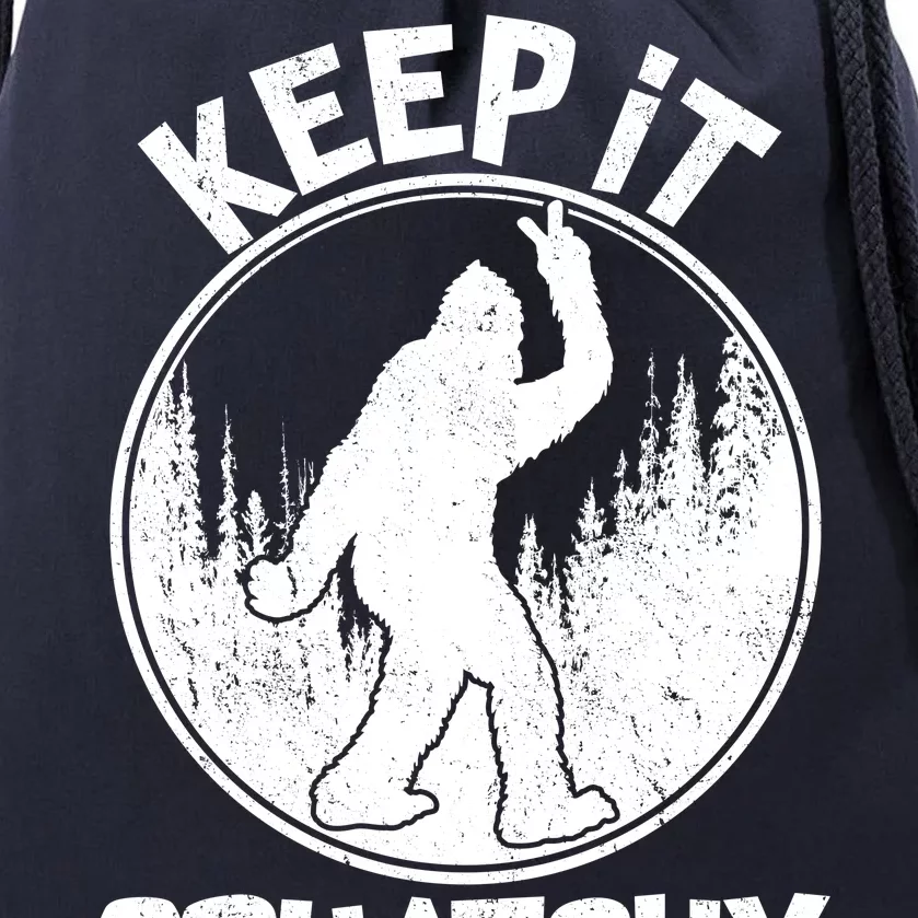 Keep It Squatchy Drawstring Bag