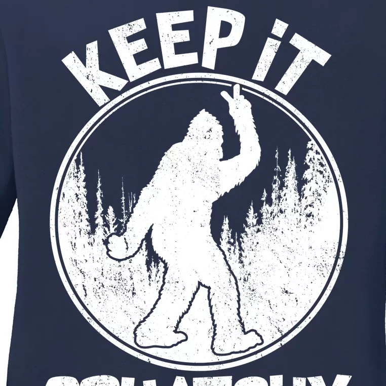 Keep It Squatchy Ladies Long Sleeve Shirt