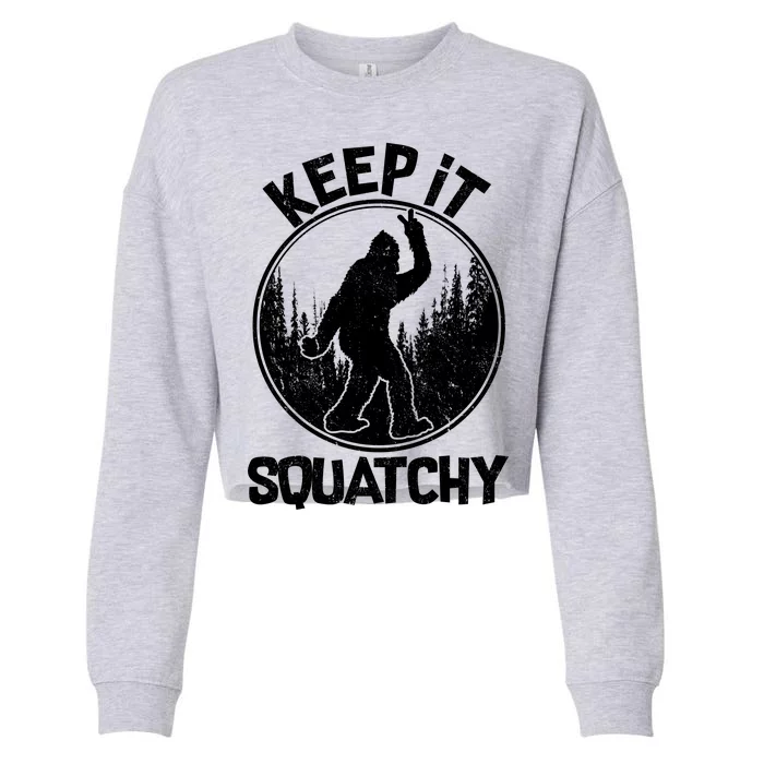 Keep It Squatchy Cropped Pullover Crew