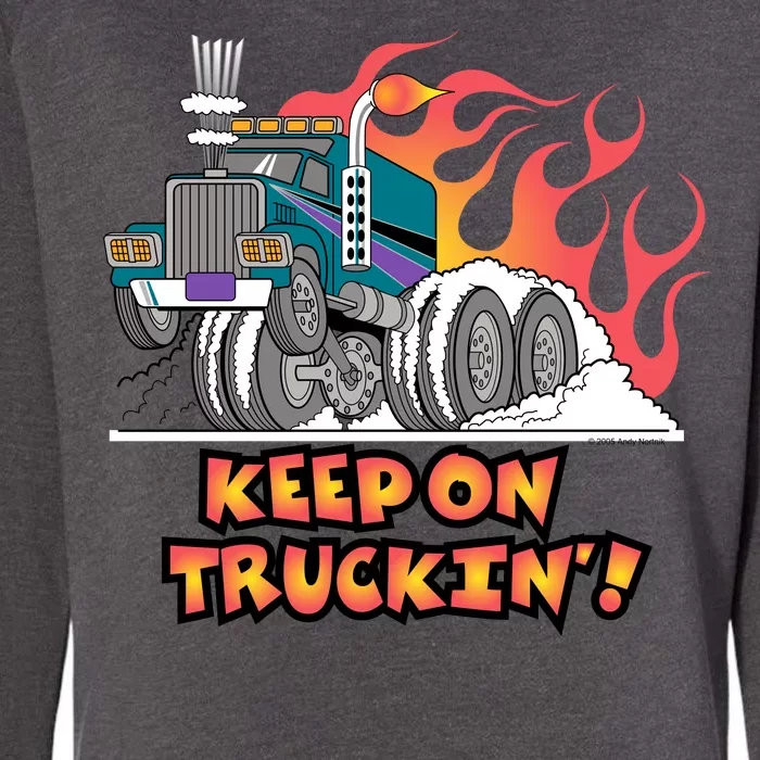 Keep on Truckin' Womens California Wash Sweatshirt