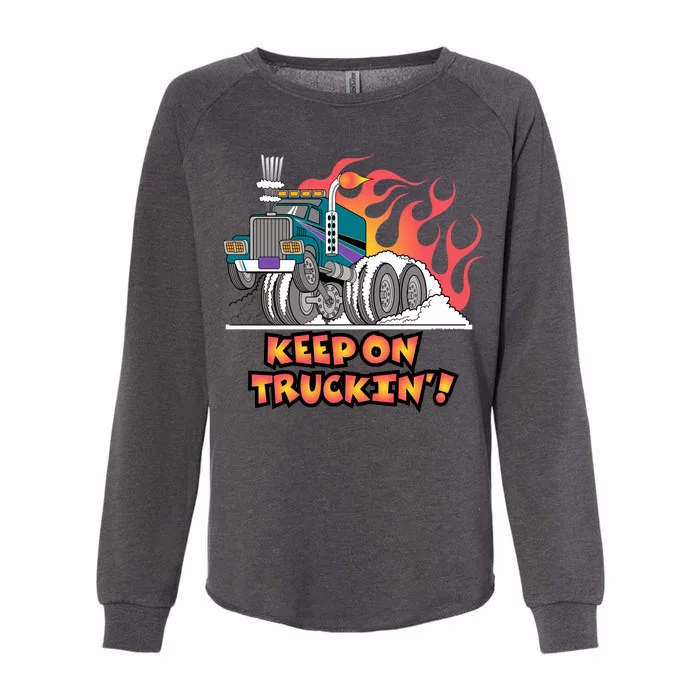 Keep on Truckin' Womens California Wash Sweatshirt