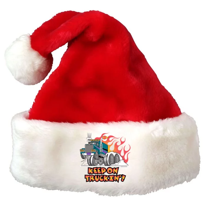 Keep on Truckin' Premium Christmas Santa Hat