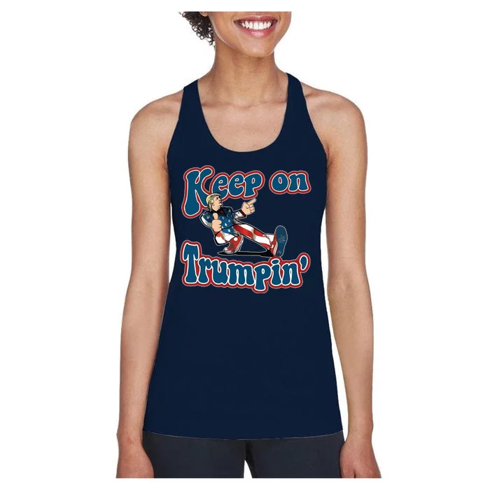 Keep On Trumpin' Pro Trump Women's Racerback Tank